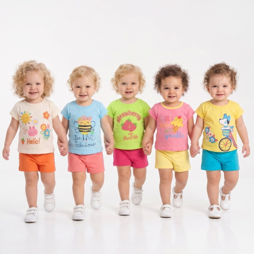 (TEENA) Girls Top with Shorts
